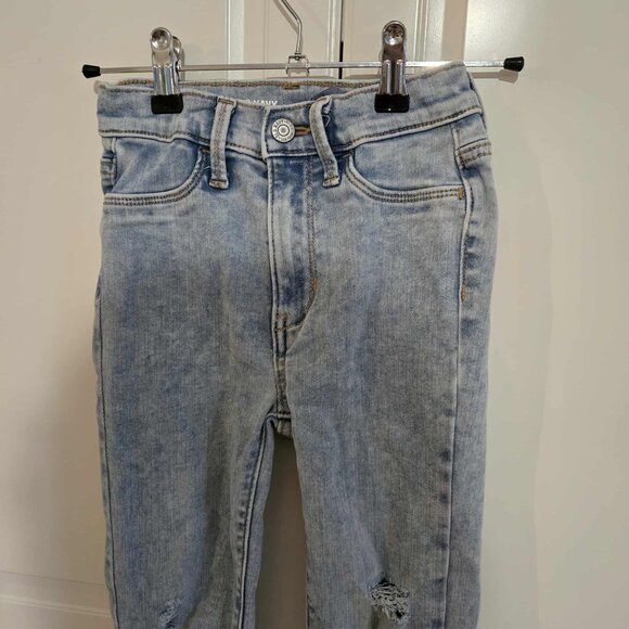 old navy jeans 8 years 360 stretch very high waist ballerina jeggings - Picture 3 of 3